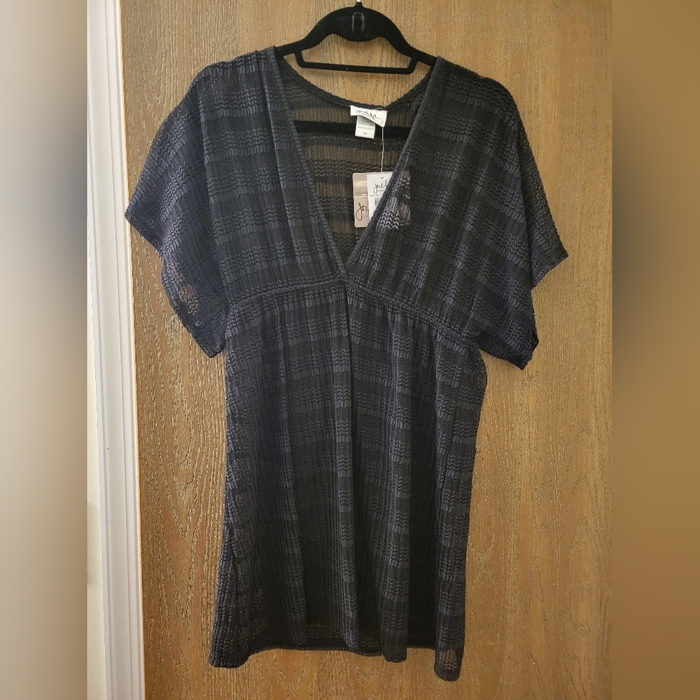 Jordan Taylor Swimsuit Coverup Black Large
